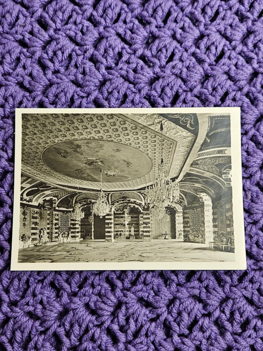 Shell Hall Muschelsaal Neues Palais in Potsdam Germany Postcard